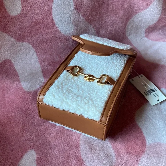 Anthropologie Cream and Tan Crossbody Bag - Picture 6 of 11